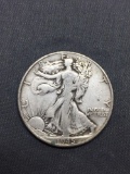 1945 United States Walking Liberty Half Dollar - 90% Silver Coin - 0.361 ASW