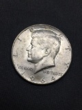 1964-D United States Kennedy Half Dollar - 90% Silver Coin - 0.361 ASW