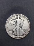 1939-D United States Walking Liberty Half Dollar - 90% Silver Coin - 0.361 ASW