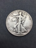 1936 United States Walking Liberty Half Dollar - 90% Silver Coin - 0.361 ASW