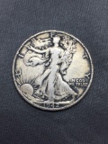 1942-S United States Walking Liberty Half Dollar - 90% Silver Coin - 0.361 ASW