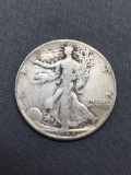 1944 United States Walking Liberty Half Dollar - 90% Silver Coin - 0.361 ASW