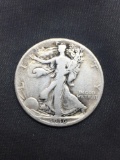 1936-D United States Walking Liberty Half Dollar - 90% Silver Coin - 0.361 ASW