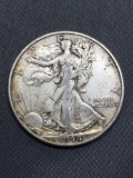 1944-S United States Walking Liberty Half Dollar - 90% Silver Coin - 0.361 ASW