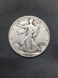 1941-D United States Walking Liberty Half Dollar - 90% Silver Coin - 0.361 ASW