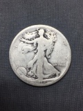 1918-D United States Walking Liberty Half Dollar - 90% Silver Coin - 0.361 ASW
