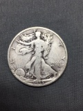 1935 United States Walking Liberty Half Dollar - 90% Silver Coin - 0.361 ASW