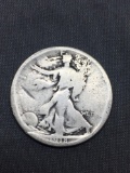 1918-S United States Walking Liberty Half Dollar - 90% Silver Coin - 0.361 ASW