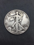 1943-S United States Walking Liberty Half Dollar - 90% Silver Coin - 0.361 ASW