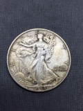 1943-S United States Walking Liberty Half Dollar - 90% Silver Coin - 0.361 ASW