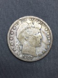 1908-D United States Barber Half Dollar - 90% Silver Coin - 0.361 ASW