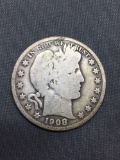 1908-O United States Barber Half Dollar - 90% Silver Coin - 0.361 ASW