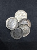 Random Date US Roosevelt Dime from DISCOVERED SAFE ROLL - 90% Silver - TIMES THE MONEY