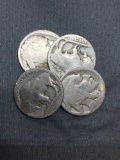 Lot of 4 United States Buffalo Nickels from PAWN SHOP