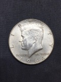 1964 United States Kennedy Half Dollar - 90% Silver Coin - 0.361 ASW