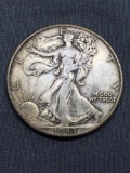 1943-D United States Walking Liberty Half Dollar - 90% Silver Coin - 0.361 ASW