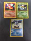 Base Set Unlimited Starter Evolutions 3 Pokemon Card Lot - Charmeleon Wartortle Ivysaur