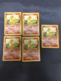 Lot of 6 Charmeleon Base Set Pokemon Cards - Evolves to Charizard - 24/104