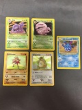 Vintage Lot of 5 Wizards of the Coast WOTC Pokemon Holo Holofoil Trading Cards