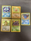 Vintage Lot of 5 Wizards of the Coast WOTC Pokemon Holo Holofoil Trading Cards