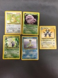 Vintage Lot of 5 Wizards of the Coast WOTC Pokemon Holo Holofoil Trading Cards