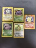 Vintage Lot of 5 Wizards of the Coast WOTC Pokemon Holo Holofoil Trading Cards