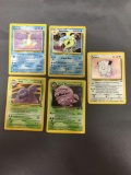 Vintage Lot of 5 Wizards of the Coast WOTC Pokemon Holo Holofoil Trading Cards