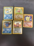 Vintage Lot of 5 Wizards of the Coast WOTC Pokemon Holo Holofoil Trading Cards