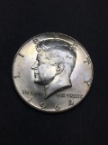 1964-D United States Kennedy Half Dollar - 90% Silver Coin - 0.361 ASW