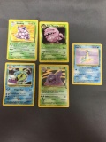 Vintage Lot of 5 Wizards of the Coast WOTC Pokemon Holo Holofoil Trading Cards