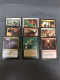 9 Count Lot of Magic the Gathering Gold Symbol Rare Cards from Collection - Unresearche