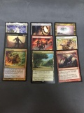 9 Count Lot of Magic the Gathering Gold Symbol Rare Cards from Collection - Unresearche