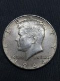 1964-D United States Kennedy Half Dollar - 90% Silver Coin - 0.361 ASW