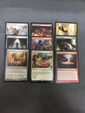 9 Count Lot of Magic the Gathering Gold Symbol Rare Cards from Collection - Unresearche