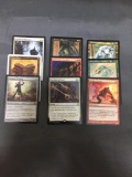 9 Count Lot of Magic the Gathering Gold Symbol Rare Cards from Collection - Unresearche