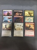 9 Count Lot of Magic the Gathering Gold Symbol Rare Cards from Collection - Unresearche