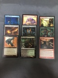 9 Count Lot of Magic the Gathering Gold Symbol Rare Cards from Collection - Unresearche