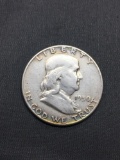 1950 United States Franklin Half Dollar - 90% Silver Coin - 0.361 ASW