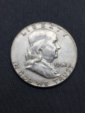 1962 United States Franklin Half Dollar - 90% Silver Coin - 0.361 ASW