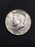 1964-D United States Kennedy Half Dollar - 90% Silver Coin - 0.361 ASW