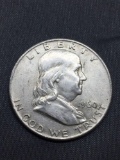 1960-D United States Franklin Half Dollar - 90% Silver Coin - 0.361 ASW