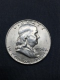 1958-D United States Franklin Half Dollar - 90% Silver Coin - 0.361 ASW