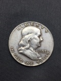 1957-D United States Franklin Half Dollar - 90% Silver Coin - 0.361 ASW