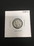 1928-S United States Mercury Silver Dime - 90% Silver Coin from Estate