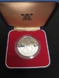 1977 British Royal Mint Proof Elizabeth II Silver Coin from Estate