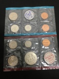 1969 United States Mint Uncirculated Coin Set with 40% Silver Half Dollar from Estate