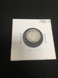 1912-S United States Barber Silver Dime - 90% Silver Coin from Estate