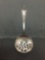 Signed Designer Vintage Design 5.5in Long 2in Wide Sterling Silver Collectible Spoon