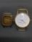 Lot of Two Gold-Tone Loose No Bracelet Stainless Steel Watches, One Le Baron Designer & One Casio