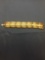 Monet Designer Gold-Tone 27mm Wide 7in Long Alloy Link Bracelet